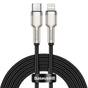 Cablu Baseus de date Cafule Series Metal (Catljk-B01), Type-C to Lightning, 20W, 2m, negru