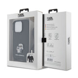 Husa pentru iPhone 15 Pro, Karl Lagerfeld Saffiano Crossbody (KLHCP15LSAKCPSK), negru