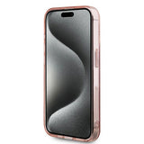 Husa pentru iPhone 15 Pro, Karl Lagerfeld IML Lux (KLHCP15LHKLPCHP), roz