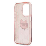 Husa pentru iPhone 15 Pro, Karl Lagerfeld IML Lux (KLHCP15LHKLPCHP), roz