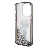 Husa pentru iPhone 15 Pro, Karl Lagerfeld Hardcase Liquid Glitter (KLHCP15LLKKNSK), transparenta