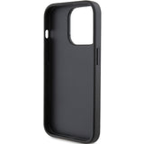 Husa pentru iPhone 15 Pro, Karl Lagerfeld Saffiano Cardslot (KLHCP15LSAPKCNPK), negru