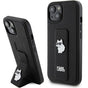 Husa pentru iPhone 15 Plus, Karl Lagerfeld Saffiano Gripstand (KLHCP15MGSACHPK), negru