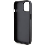 Husa pentru iPhone 15 Plus, Karl Lagerfeld Saffiano Gripstand (KLHCP15MGSACHPK), negru