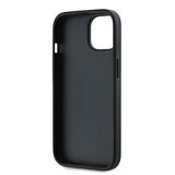 Husa pentru iPhone 15, Karl Lagerfeld Diagonal Quilted Script (KLHCP15SPQDSMGK), negru