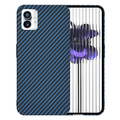 Husa pentru Nothing Phone (1), Techsuit Carbonite FiberShell, cyan