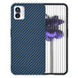 Husa pentru Nothing Phone (1), Techsuit Carbonite FiberShell, cyan