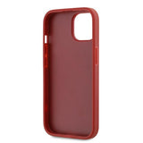 Husa pentru iPhone 15, Karl Lagerfeld Diagonal Quilted Script (KLHCP15SPQDSMGR), rosu