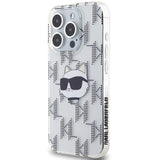 Husa pentru iPhone 15 Pro Max, Karl Lagerfeld IML Lux (KLHCP15XHKLPCHT), transparenta