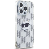Husa pentru iPhone 15 Pro Max, Karl Lagerfeld IML Lux (KLHCP15XHKLPCHT), transparenta