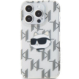 Husa pentru iPhone 15 Pro Max, Karl Lagerfeld IML Lux (KLHCP15XHKLPCHT), transparenta