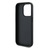 Husa pentru iPhone 15 Pro Max, Karl Lagerfeld Diagonal Quilted Script (KLHCP15XPQDSMGK), negru