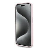 Husa pentru iPhone 15 Pro Max, Karl Lagerfeld Diagonal Quilted Script (KLHCP15XPQDSMGP), roz