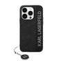 Husa pentru iPhone 15 Pro Max, Karl Lagerfeld Saffiano Rhinestones&Charm (KLHCP15XPSAKDGCK), negru