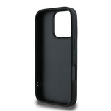 Husa pentru iPhone 16 Pro, Karl Lagerfeld Diagonal Quilted Script (KLHCP16LPQDSMGK), negru