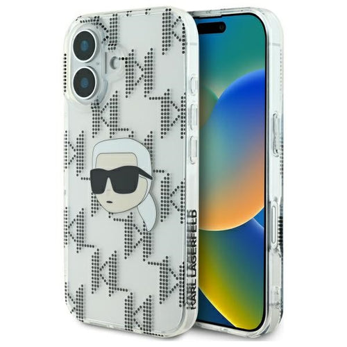 Husa pentru iPhone 16, Karl Lagerfeld IML Lux Electroplated (KLHCP16SHKLPKHT), transparenta