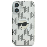 Husa pentru iPhone 16, Karl Lagerfeld IML Lux Electroplated (KLHCP16SHKLPKHT), transparenta