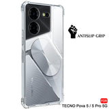 Husa pentru Tecno Pova 5 Pro, Techsuit Shockproof Clear Silicone, transparenta