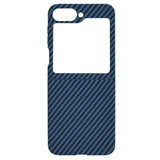Husa pentru Samsung Galaxy Z Flip6, Techsuit Carbonite FiberShell, cyan