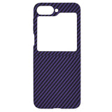 Husa pentru Samsung Galaxy Z Flip6, Techsuit Carbonite FiberShell, cyan