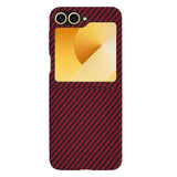 Husa pentru Samsung Galaxy Z Flip6, Techsuit Carbonite FiberShell, cyan