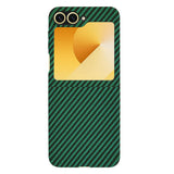 Husa pentru Samsung Galaxy Z Flip6, Techsuit Carbonite FiberShell, cyan