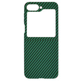 Husa pentru Samsung Galaxy Z Flip6, Techsuit Carbonite FiberShell, cyan