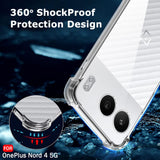 Husa pentru OnePlus Nord 4, Techsuit Shockproof Clear Silicone, transparenta