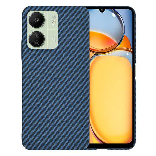 Husa pentru Xiaomi Redmi 13C 4G, Techsuit Carbonite FiberShell, cyan