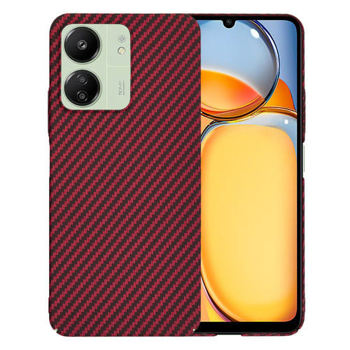 Husa pentru Xiaomi Redmi 13C 4G, Techsuit Carbonite FiberShell, rosu