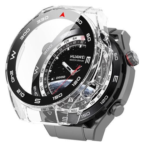 Husa smartwatch pentru Huawei Watch Ultimate, Techsuit, transparenta