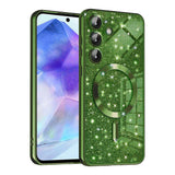 Husa pentru Samsung Galaxy A55 5G, Techsuit Lux Glitter MagSafe, albastru