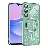 Husa pentru Samsung Galaxy A15 4G, Techsuit Lux Glitter MagSafe, bleu