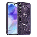 Husa pentru Samsung Galaxy A55 5G, Techsuit Lux Glitter MagSafe, albastru