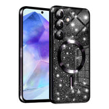 Husa pentru Samsung Galaxy A55 5G, Techsuit Lux Glitter MagSafe, argintiu