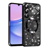 Husa pentru Samsung Galaxy A15 4G, Techsuit Lux Glitter MagSafe, argintiu