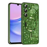 Husa pentru Samsung Galaxy A15 4G, Techsuit Lux Glitter MagSafe, albastru