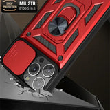 Husa pentru iPhone 12, Techsuit CamShield Series, negru