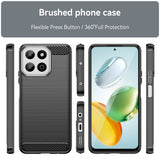 Husa pentru Xiaomi Redmi 14C, Techsuit Carbon Silicone, albastru