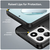 Husa pentru Xiaomi Redmi 14C, Techsuit Carbon Silicone, albastru
