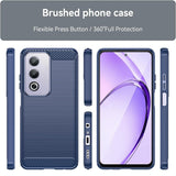 Husa pentru OPPO A80 5G, Techsuit Carbon Silicone, albastru