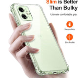 Husa pentru Motorola Moto G55, Techsuit Shockproof Clear Silicone, transparenta