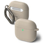 Husa casti pentru AirPods 4, Ringke, Silicone Stone, gri