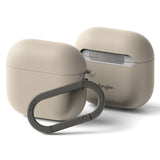 Husa casti pentru AirPods 4, Ringke, Silicone Stone, gri