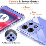 Husa pentru Motorola Edge 50, Techsuit Shockproof Clear Silicone, transparenta