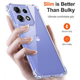 Husa pentru Motorola Edge 50, Techsuit Shockproof Clear Silicone, transparenta