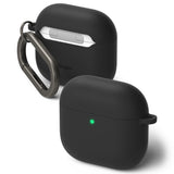 Husa casti pentru AirPods 4, Ringke, Silicone, negru