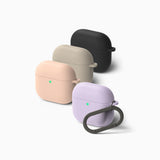 Husa casti pentru AirPods 4, Ringke, Silicone, negru