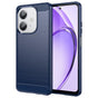 Husa pentru OPPO A40 4G, Techsuit Carbon Silicone, albastru