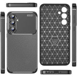 Husa pentru Samsung Galaxy A16 4G, Techsuit CarbonFiber, negru